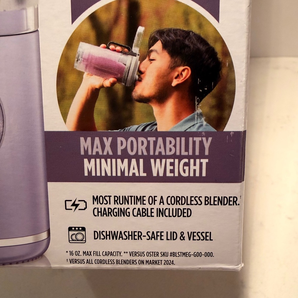 Ninja Blast Max Cordless Portable Blender 20 Oz. Rechargable Auto-IQ One Touch - Picture 5 of 12